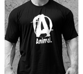 Animal T-Shirt Logo A Black