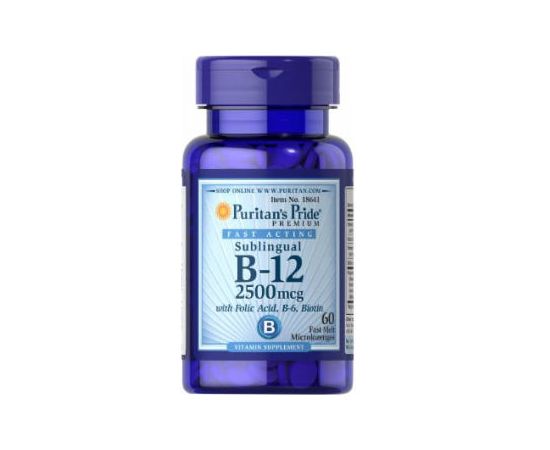 Vitamin B12 2500mcg Sublingual 60cps