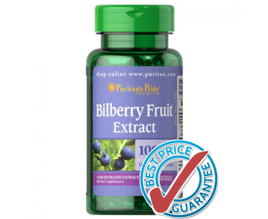 Bilberry 4:1 Extract 1000mg 90cps