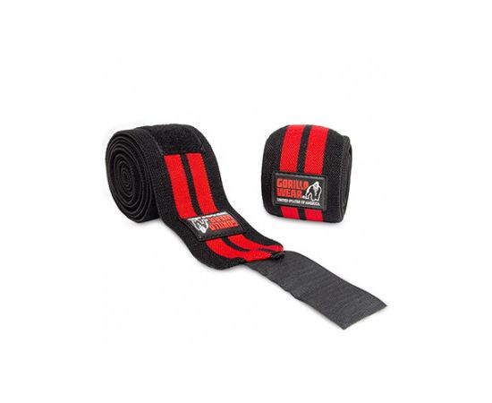 Knee Wraps 98 Inch Black/Red